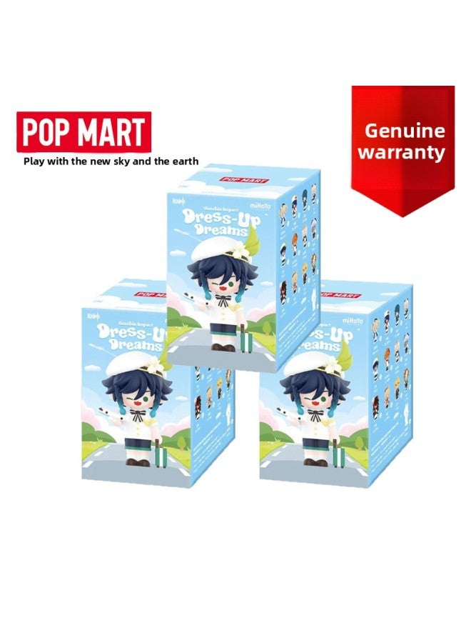 POPMART Bubble Mart Original God Dress-up Theme Blind Box Tide Play Wendy Walnut Hand-made Ornaments Joint Name